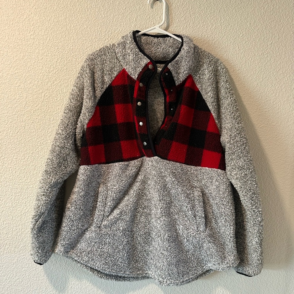Maurices Sherpa Snap Pullover - XL